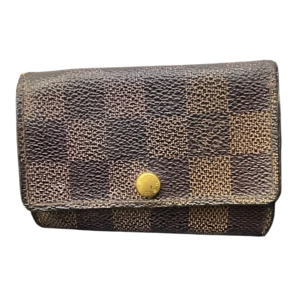 Louis Vuitton Brown Wallet with Gold Accent‎